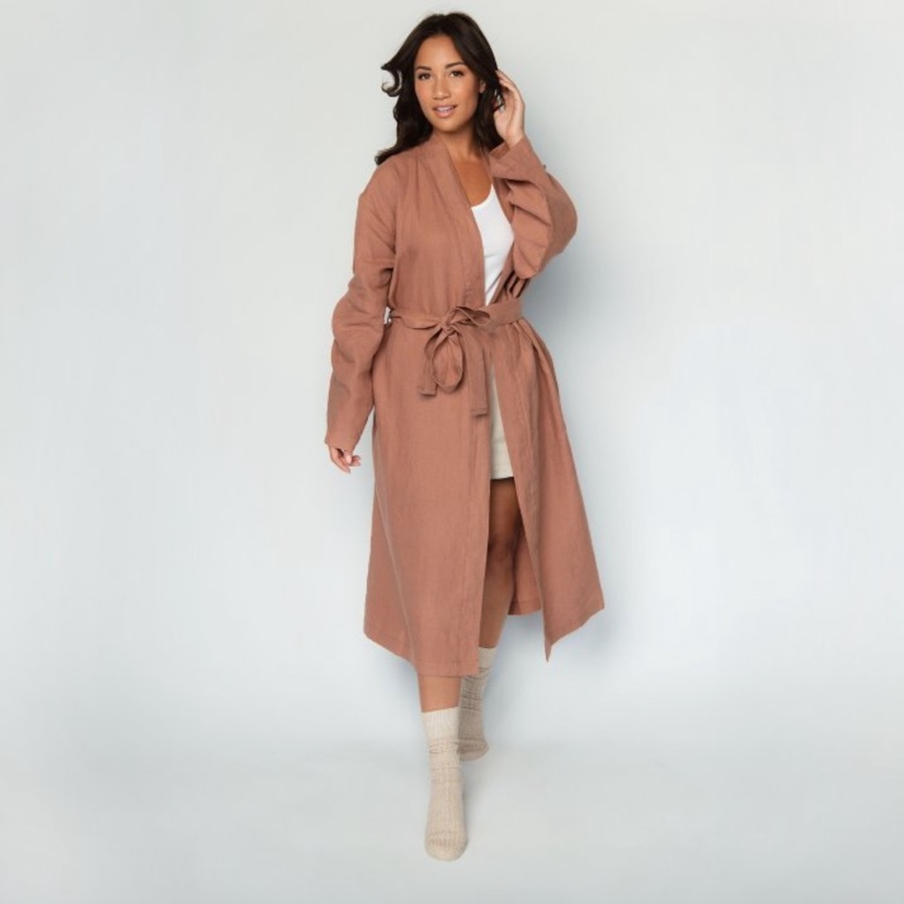 Parachute Linen Robe Clay
